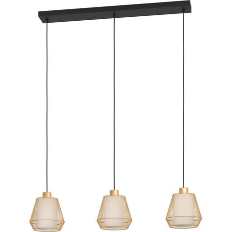 Lampe pendante dorée Ciudadela Table à manger - 3 lumières - 900897 (1/2)