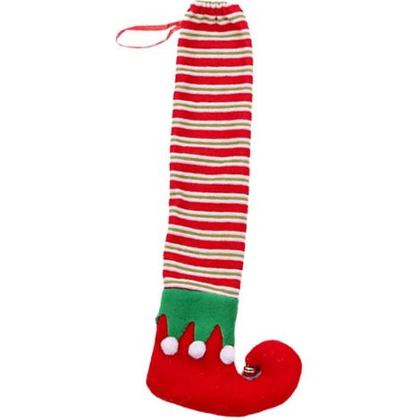 Housse de protection pour pieds de chaise de Noël, pour protéger le sol et les chaussettes de Noël (1/5)