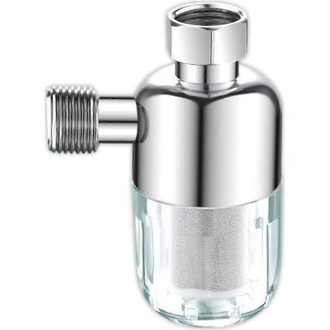 Filtre à eau à sédiments par essorage, filtre d'évier réutilisable en acier inoxydable pour lave-linge, douche et lave-vaisselle (1/4)