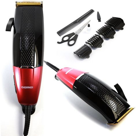 Trade Shop - Tagliacapelli Rasoio Elettrico Regola Barba Baffi Basette Lame In Titanio Gm807 - (1/3)