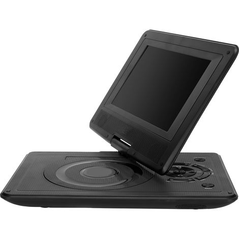 Lecteur DVD portable HD pour enfants, lecteur TV de voiture multifonctionnel et pratique avec télécommande et poignée 110-240 V (noir, prise britannique) (1/5)