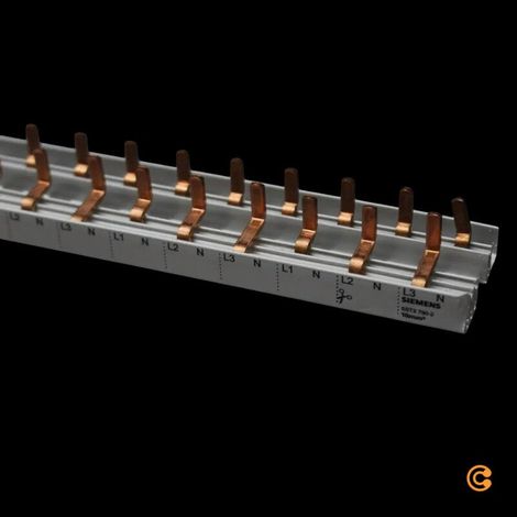 [NEUWERTIG] B-Ware Siemens Stiftsammelschiene Schiene rechts 4 polig Kompaktgerät Verteilerschrank (1/2)