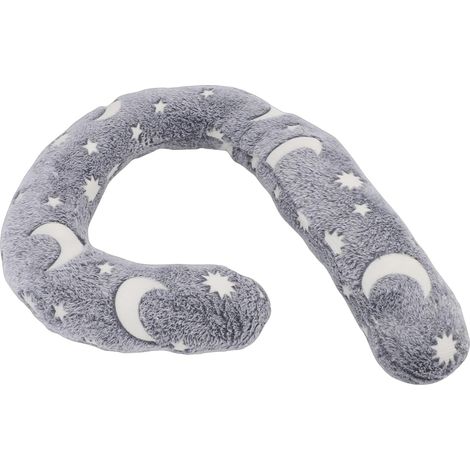 1 - Oreiller Cervical Chien - Coussin Soutien Coton PP - Ergonomique Pour Animaux Âgés - Lavable En Machine - Gris - 40x30cm