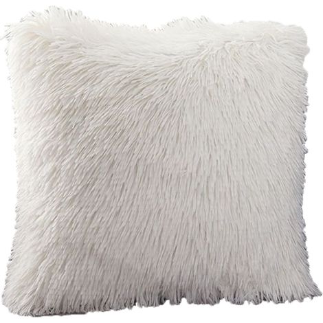 Housse de coussin ultra douce et moelleuse 40 x 40 cm pour canapé (1/5)