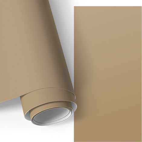 Klebefolie für Möbel - Möbelfolie - Selbstklebefolie - Küche folieren - Dekorfolie - Einfach zu reinigen - Braun 50x100 cm