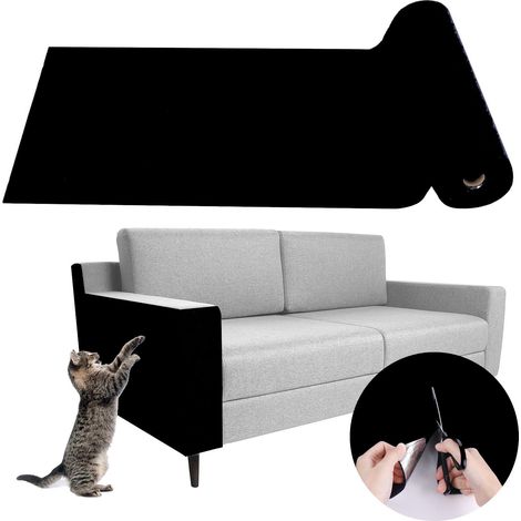 30x100 cm Tapis Griffoir Chat Adhésif, Grattoir Mural pour Canapé (1/5)