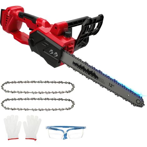 Tronçonneuse électrique sans fil 12" 18 V moteur sans balais, lame de 30 cm, vitesse de chaîne 10 m/s, système de lubrification automatique (sans batterie) (1/5)