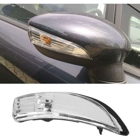 Lentille d'indicateur de rétroviseur d'aile de porte transparente pour Ford Fiesta MK7/MK7.5 2009-2017 cté droit (1/4)