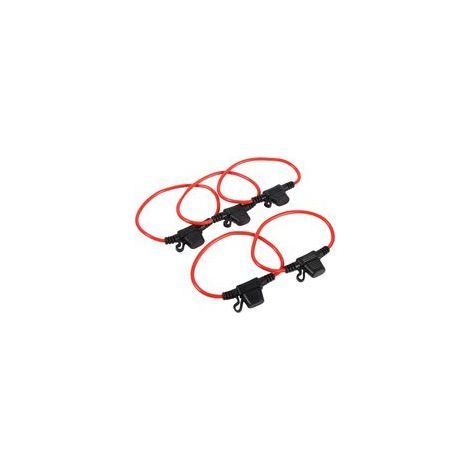 Porte-fusible automobile à lame en ligne – 5 unités, étanche et anti-éclaboussures, compact 12 V / 30 A (1/5)