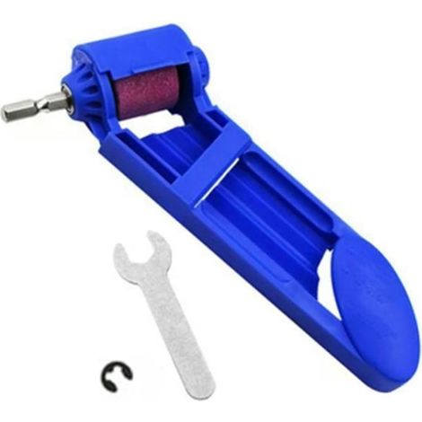 Lot de 3 accessoires Borrslip en plastique - pierre à affûter, clé et ressort de compression (1/5)