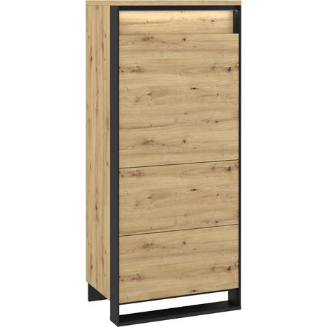 Buffet Luliru 106 , 140x60cm, Le nombre de portes: 141cm, Stratifié, MDF, LED: Disponible (1/3)
