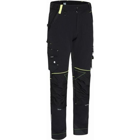 Pantaloni - NINE WORTH - Sacha Noir/Jaune fluo 1388 S.38