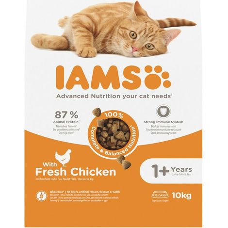 Iams Cat Base Adult All Breeds Chicken kg 10 (1/3)
