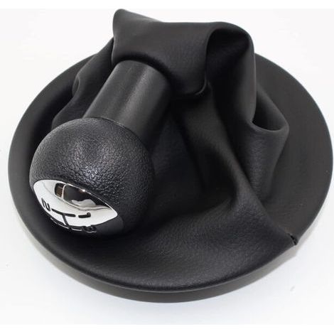 Pommeau de levier de vitesse 5 vitesses + protection pour Citroen Berlingo III pour Peugeot Partner 2008-2021, noir (1/5)