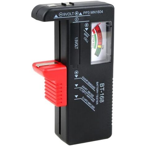 Universeller Batterietester, digitaler Batterietester für AA-, C-, D-, PP3-, 9V-, 1,5V- und Knopfzellenbatterien, funktioniert ohne Batterien, idealer Batterietester zum Testen Ihrer alten Batterien ( (1/5)