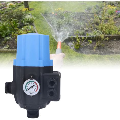 Interrupteur de contrôle de pression réglable étanche bleu 1,5-2,2 bar pour pompe à eau 220-240 V (1/5)