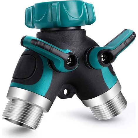 Diviseur De Tuyau D Arrosage - Raccord En Y 3/4 Pouces NPT - Pour Robinet Extérieur Arrosage Goutte À Goutte Et Arroseur - 1 Pièce (1/5)