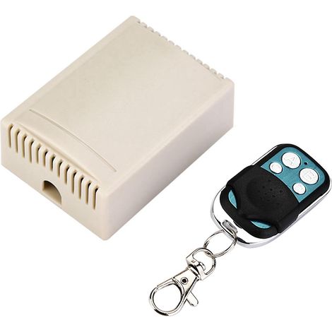 Relais 433 MHz DC12V avec télécommande sans fil 4 canaux, un émetteur et un récepteur (1/5)