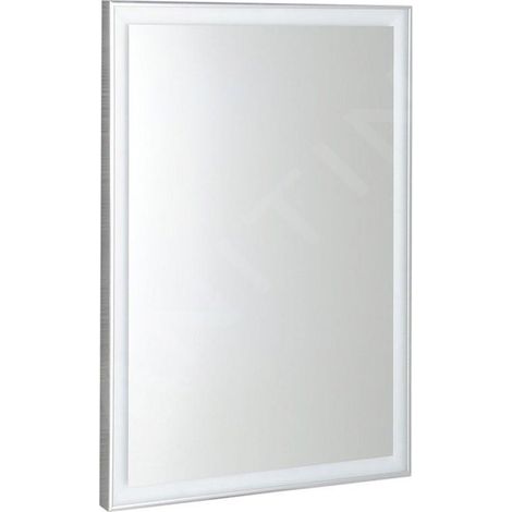 Sapho Luminar - Miroir en cadre avec éclairage LED, 60x80 cm, chrome NL557 (1/5)