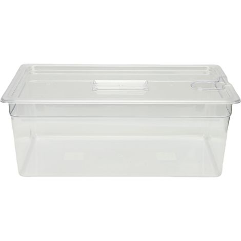 25-Liter-Schongarerbehälter mit Deckel, Aufbewahrungsbox für Lebensmittel, vielseitiger transparenter PP-Behälter. (1/5)