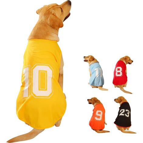 Number10 Summer Basic Vest puppy respirant t t - shirt animaux sans manches gilet costume (4xl, jaune) (1/5)