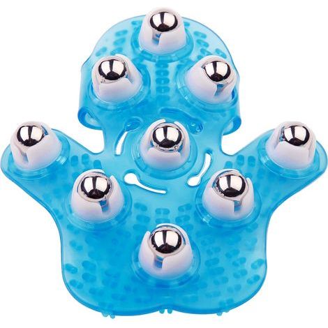 Manueller Massageball – Eine rotierende Kugel für Muskeln, Rücken, Rücken und Gelenke – Tragbares Design – Blau (1/5)