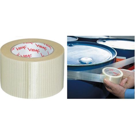ruban renforcA  pour emballage emballage 50x50 mm transparent (1/3)