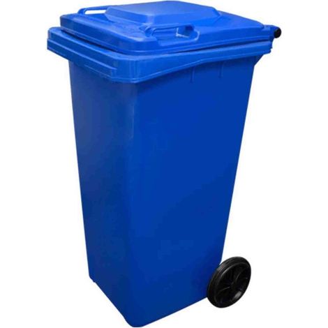 Contenedor de Basura Reciclables de Colores con Ruedas 240L
