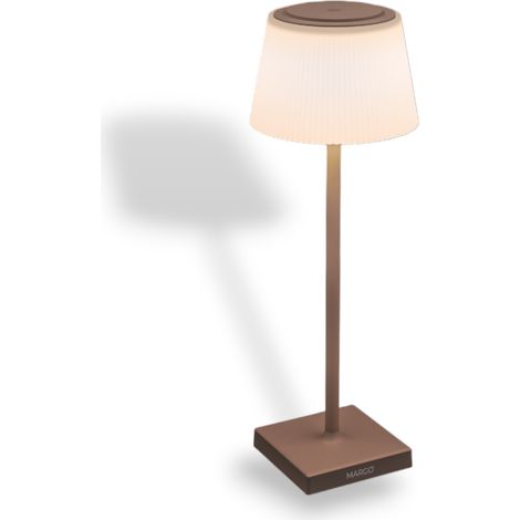 Lampada touch led ricaricabile da tavolo con regolazione della luminosità Margò -  Corten