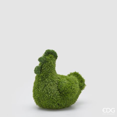 EDG Enzo De Gasperi Decoro Erba Gallina H 36 Cm L. 35 Cm L 25 Cm Green (1/2)