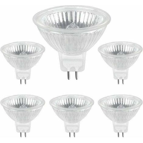 Lampada alogena GU5.3 35W 12V, lampada spot alogena MR16, confezione da 6 (1/5)