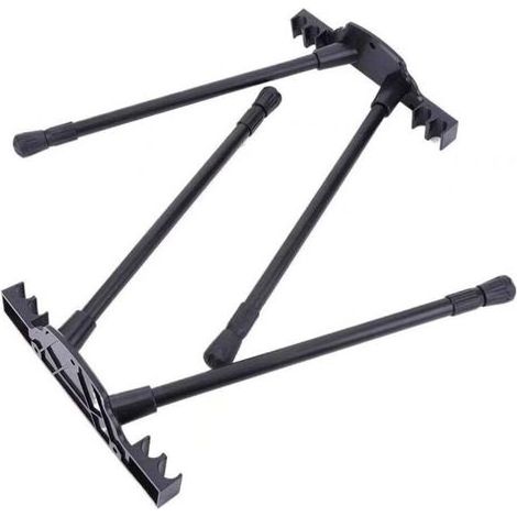 Pieds de table pliants de camping, pieds de meubles pliables rétractables en nylon, solidement reliés entre eux une fois pliés et rangés pour un gain de place. (1/5)