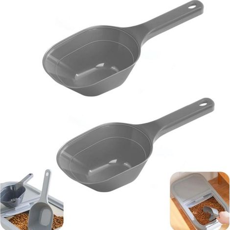 Pelles à nourriture lot de 2 - pelles 23 x 8,8 cm pour croquettes et farine (1/5)