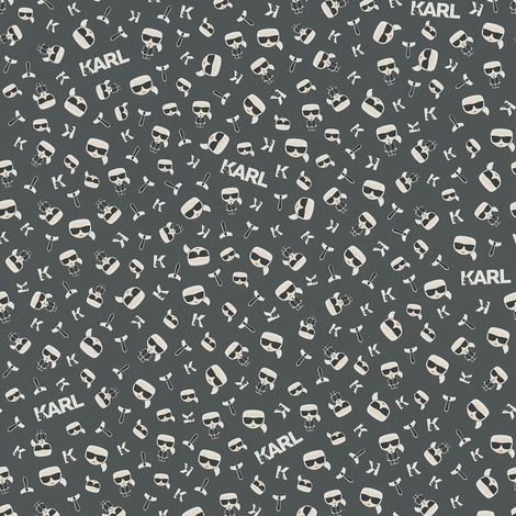 Empapelado de lujo exclusivo Profhome 378437 papel pintado no tejido liso de diseño mate negro blanco gris 5,33 m2