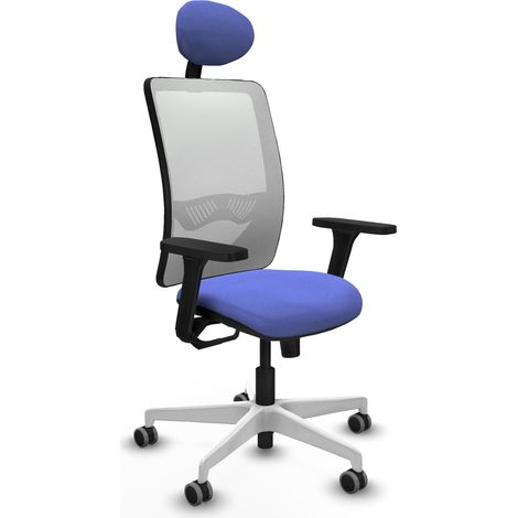 Chaise de bureau piqueras y crespo Zulema noir bois mousse (1/2)