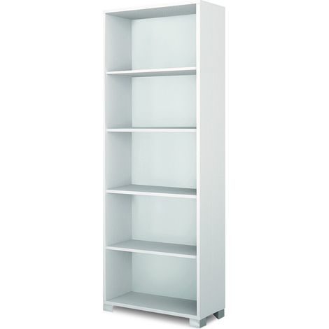 Estantería de día 70L x 29P x h190 – Acabado Blanco Brillante – Sarmog