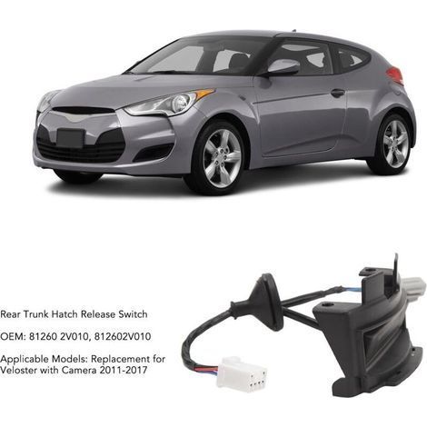 Interrupteur d'ouverture de hayon avec caméra pour Hyundai Veloster (modèles 2011-2017) 812602V010 (1/5)