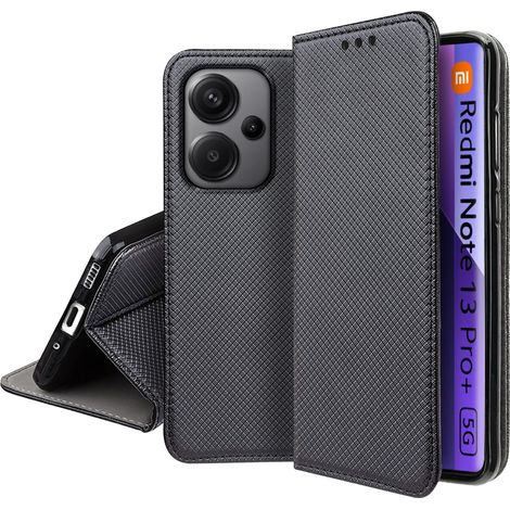 Custodia per Xiaomi Redmi Note 13 Pro Plus 5G SMART MAGNET BOOK CASE + VETRO (1/5)