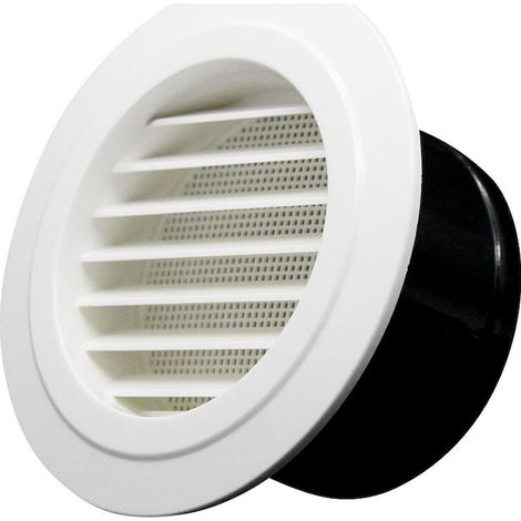 Grille de ventilation, 125mm, Tube amovible, plastique ABS, Blanc/, polyvalent et pratique, pour un usage quotidien (1/5)