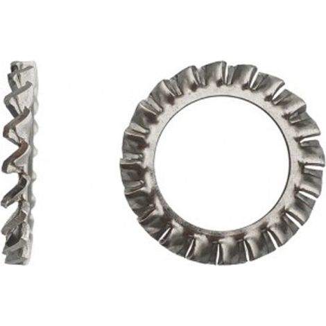 Rondelle éventail à dentures extérieures (AZ) DIN 6798 A Inox A4 - 12 mm - BIVI (1/2)