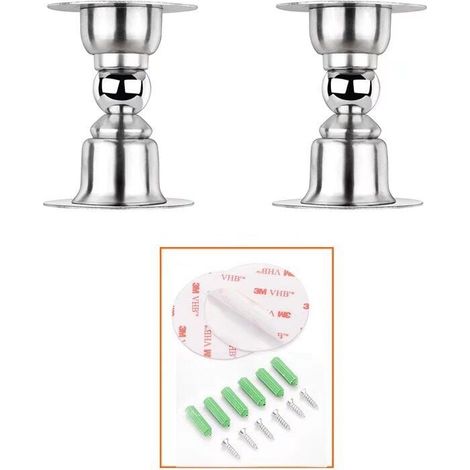 Stück magnetischer Türstopper, Türstopper aus Edelstahl mit doppelseitigem 3M-Klebeband oder Schrauben – ohne Bohren/mit Bohren, doppelter Verwendungszweck (1/4)