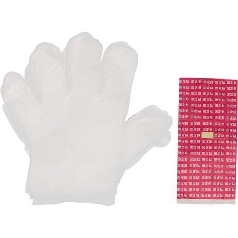 100 sachets gants paraffine jetables pour mains, housses plastique spa bain de cire chaude, traitement soin mains. (1/5)
