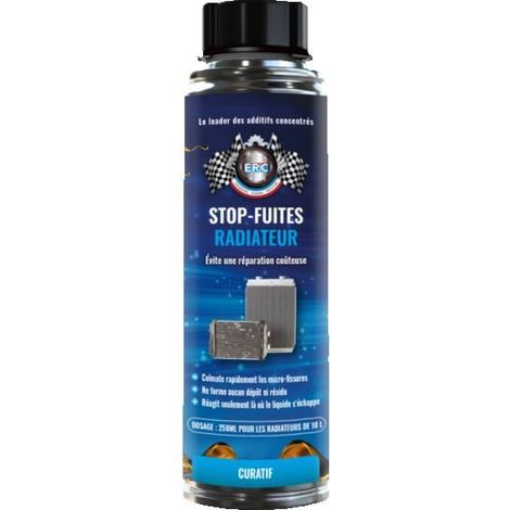 Additif - Stop fuites pour radiateur - Prévient et colmate - Système de refroidissement - ERC
