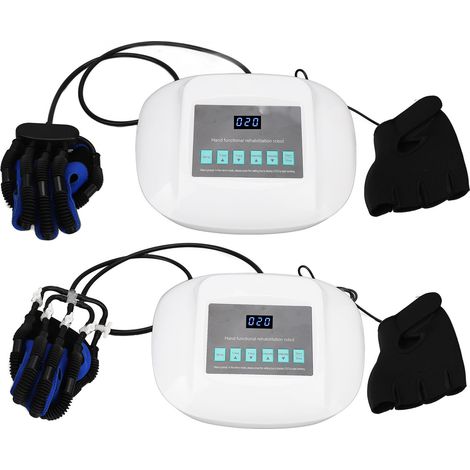 Gant robotique de rééducation des doigts pour enfant, gant miroir gauche et attelle main droite, prise américaine 110‑240V, entraîneur de réadaptation standard (1/5)