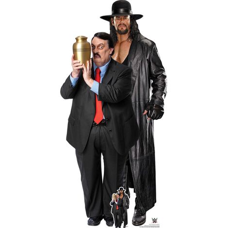 Figurine en carton The Undertaker et Paul Bearer - Catch WWE - Haut 194 cm (1/5)
