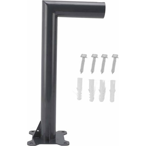 Kit de Montage de Satellite Robuste en Alliage D'aluminium, Support de Poteau Internet pour Antenne Parabolique pour Mur de Toit (Longue 62x2cm / 24,4x0,8 pouces) (1/5)
