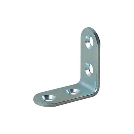 Equerre de chaise, 40x40x15 mm, acier zingué bond rond, 10 pièces (1/2)