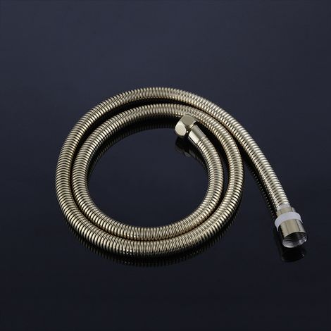 Flexible de douche en titane crypté avec tube intérieur en EPDM et pommeau de douche en titane