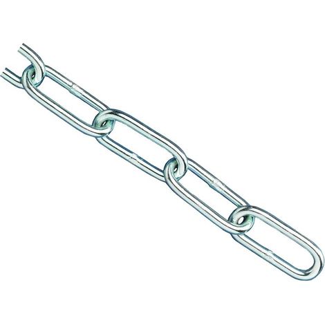 Faithfull Zinc Plated Chain 2.5mm x 2.5m - Max. Load 50kg FAICHCUT25Z (1/3)