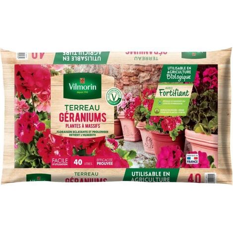 Vilmorin Terreau Géraniums - 40 L (1/3)